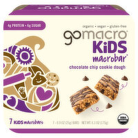 GoMacro MacroBars, Chocolate Chip Cookie Dough, 7 Each