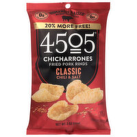 4505 Chicharrones Classic Chili & Salt, 3 Ounce