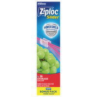 Ziploc Storage Bags Gallon Slider, 18 Each