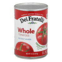 Dei Fratelli Whole Tomato No Sugar, 14.5 Ounce