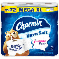 Charmin Mega XL Roll Ultra Soft, 12 Each
