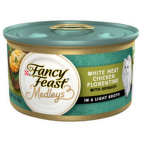 Fancy Feast Medleys White Meat Chicken Florentine in Sauce, 3 Ounce