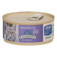 Blue Buffalo Wilderness High Protein Grain Free, Natural Adult Pate Wet Cat Food, Chicken, 5.5 Ounce