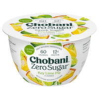Chobani Yogurt-Cultured, Key Lime Pie, Zero Sugar, 5.3 Ounce