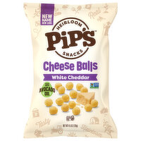 Pip's Heirloom Snacks Cheese Balls White Cheddar, 4.5 Ounce
