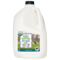 Heinen's Organic 0% Fat Free Milk, 128 Ounce