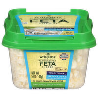 Athenos Traditional Reduced Fat Crumbled Feta Cheese, 5 Ounce