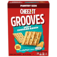 Cheez-It Cheese Crackers, Crunchy Snack Crackers, Lunch Snacks, Zesty Cheddar Ranch, 9 Ounce