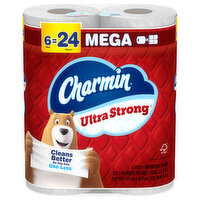 Charmin Ultra Strong Mega Bath Tissue Roll, 6 Each