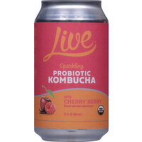 Live Kombucha Spicy Cherry Berry, 12 Ounce