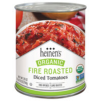 Heinen's Organic Fire Roasted Tomatoes Diced, 28 Ounce