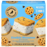 Nightingale Chomp Size Ice Cream Sandwiches Cookie Monster, 4 Each