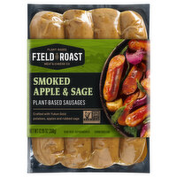Field Roast Smoked Apple Sage Sausages, Plant-Based, 12.95 Ounce