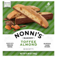 Nonni's Toffee Almond Biscotti, 6.88 Ounce