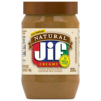 Jif Peanut Butter, Natural, Creamy, 40 Ounce