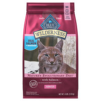 Blue Buffalo Food for Cats, with Salmon, Adult, Natures Evolutionary Diet, 4 Pound