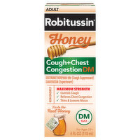 Robitusin Honey Max Strength Cough Chest, 4 Ounce
