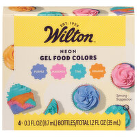 Wilton Neon Food Coloring Gel Icing Color Set, 4-Count, 4 Each