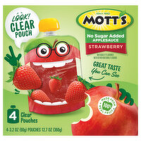 Mott's No Sugar Added Strawberry Applesauce, 12.7 Ounce