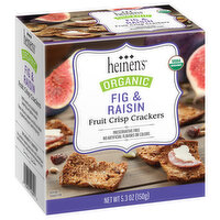 Heinen's Organic Fig & Raisin Fruit Crisp Crackers