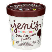 Jeni's Dairy Free Dark Chocolate Truffle Ice Cream, 16 Ounce