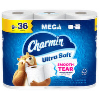 Charmin Ultra Soft Bath Tissue, 9 Each