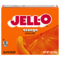 Jell-O Orange Gelatin Dessert Mix, 3 Ounce