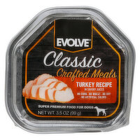 Evolve Crafted Meals, Turkey Recipe in Savory Juices, 3.5 Ounce