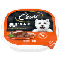 CESAR Chicken & Liver Recipe Classic Loaf in Sauce Canine Cuisine, 3.5 Ounce