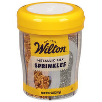 Wilton 6-Cell Metallic Sprinkles Mix with Turning Lid, 7.09 oz., 7 Ounce