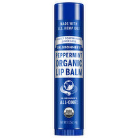 Dr Bronner Lip Balm Organic Peppermint, 0.15 Ounce