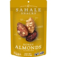 Sahale Snacks Glazed Mix, Honey Almonds, 4 Ounce
