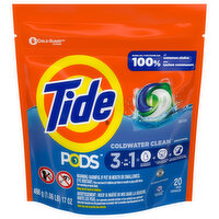 Tide Pods Liquid Laundry Detergent Pacs, Original, 20 Each