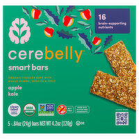Cerebelly Smart Bars Apple Kale, 5 Each