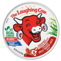 The Laughing Cow Cheese Wedges Spicy Pepper Jack, 5.43 Ounce