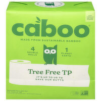 Caboo Tree Free Bamboo Bath Tissue, 4 Each