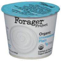 Forager Project Organic Dairy-Free Unsweetened Plain Cashewmilk Yogurt, 5.3 Ounce