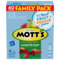 Mott's Fruit Flavored Snacks, Assorted Fruit, Family Size, 40 Each