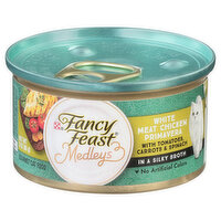 Purely Fancy Feast Gravy Wet Cat Food, Medleys White Meat Chicken Primavera, 3 Ounce