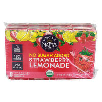 Uncle Matt's No Sugar Added Strawberry Lemonade Juice Boxes, 8 Each