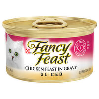 Purely Fancy Feast Gravy Wet Cat Food, Sliced Chicken Feast in Gravy, 3 Ounce