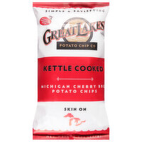 Great Lakes Potato Chip Potato Chips, Michigan Cherry BBQ, Kettle Cooked, 8 Ounce