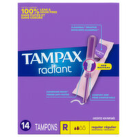 Tampax Radiant Regular, 14 Each