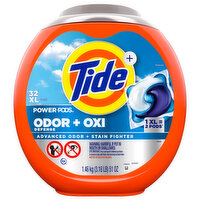 Tide Pods Power Ultra Oxi with Odor Eliminator, 32 Each