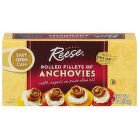 Reese's Anchovies, Rolled Fillets, 2 Ounce