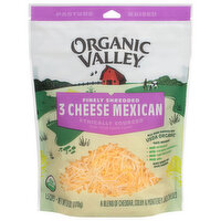 Organic Valley 3 Cheese Organic Finely Shredded Mexican Cheese Blend, 6 Ounce