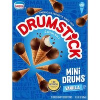 Drumstick MINI DRUMS Vanilla Simply Dipped Mini Ice Cream Cones, 20 Each