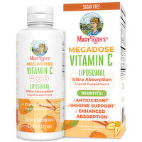 MaryRuth's Megadose Vitamin C Liposomal Liquid Citrus Vanilla, 7.6 Ounce