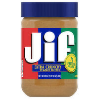 Jif Extra Crunchy Peanut Butter, 28 Ounce