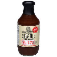 G Hughes BBQ Sauce, Sugar Free, Sweet & Spicy, 18 Ounce